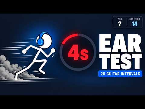 Guitar Ear interval Training: Name 20 music Intervals Before the Timer Runs Out | Ep 4