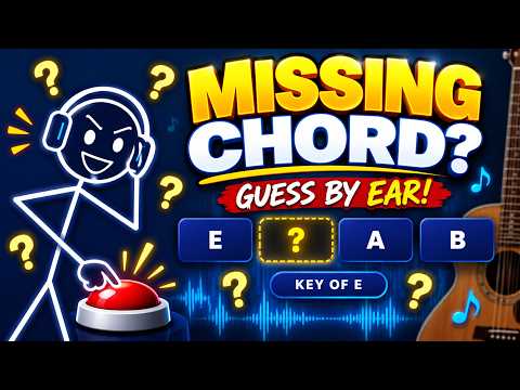 S2 Ep-2 Can You Hear the Missing Chord? Guitar Ear Training | Chord Progressions in C, G &amp; E